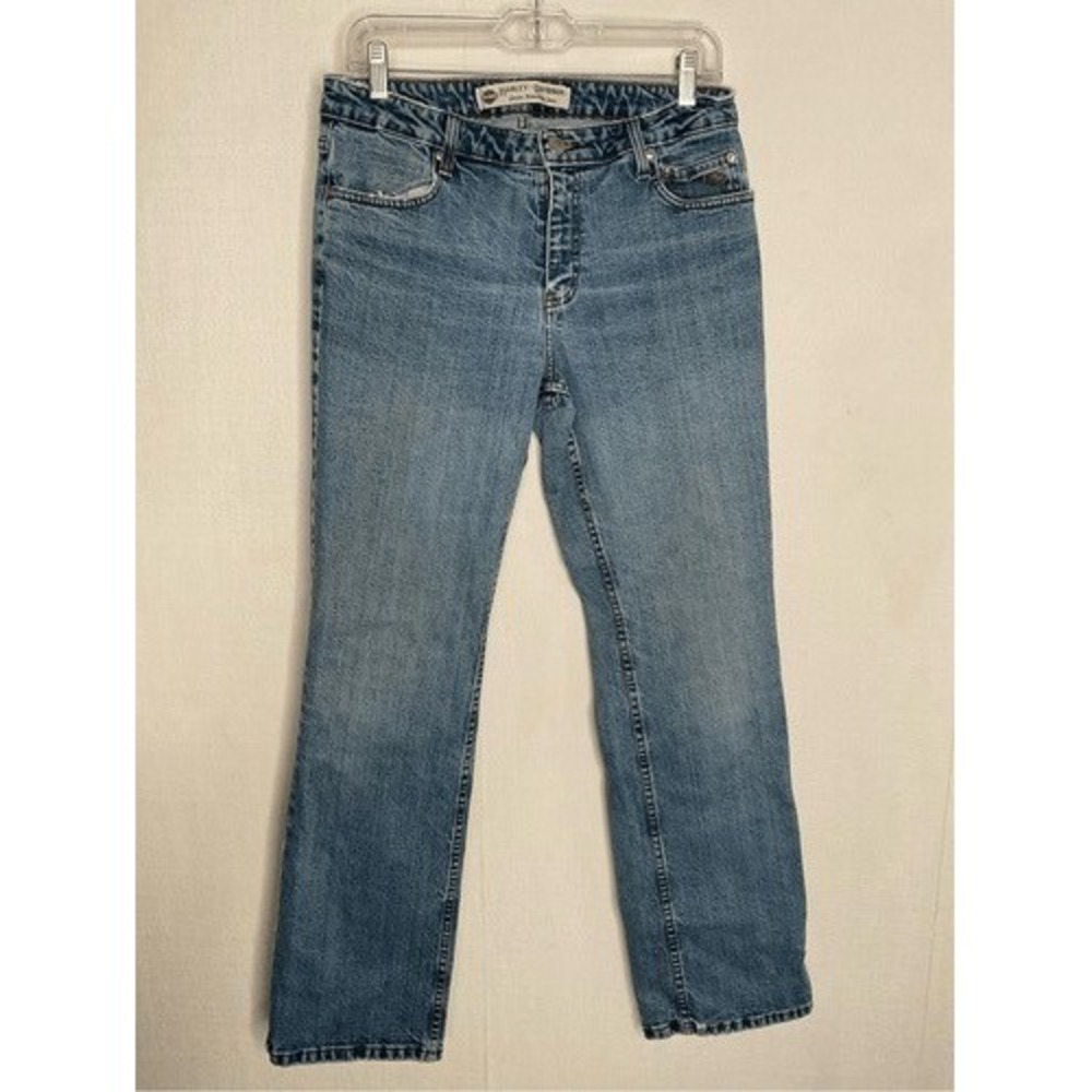 VTG 90s Harley-Davidson Blue BootCut Biker‎ Motorcycle Jeans Women 10 Canada